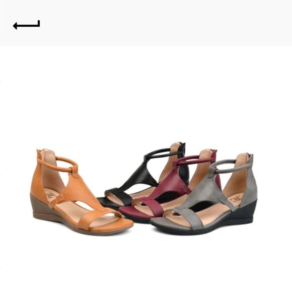 💯🔥JOURNEE COLLECTION TRAYLE WEDGE SANDALS- WOMEN'S SIZE 7.5- GREY🔥🔥NEW IN - Picture 9 of 11